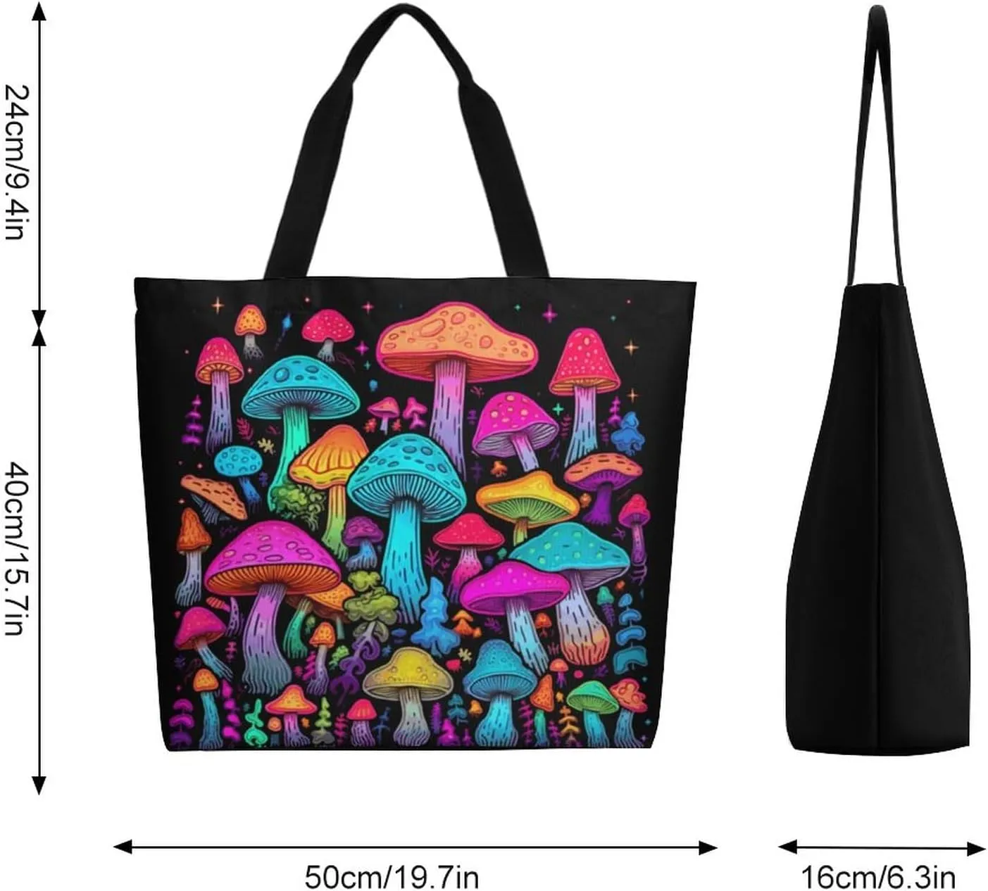 Canvas Tote Bag Large Women Casual Shoulder Bag Handbag Reusable Beach Shopping Grocery Bag For Outdoors