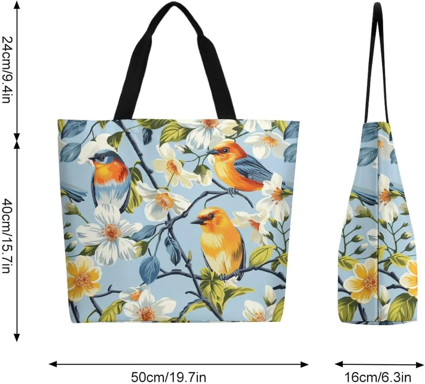 Canvas Tote Bag Large Women Casual Shoulder Bag Handbag Reusable Beach Shopping Grocery Bag For Outdoors