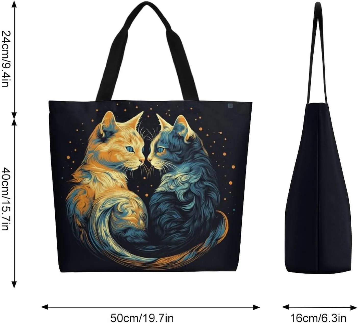 Canvas Tote Bag Large Women Casual Shoulder Bag Handbag Reusable Beach Shopping Grocery Bag For Outdoors