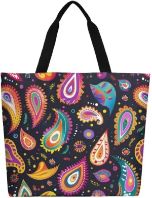 Canvas Tote Bag Large Women Casual Shoulder Bag Handbag Reusable Beach Shopping Grocery Bag For Outdoors