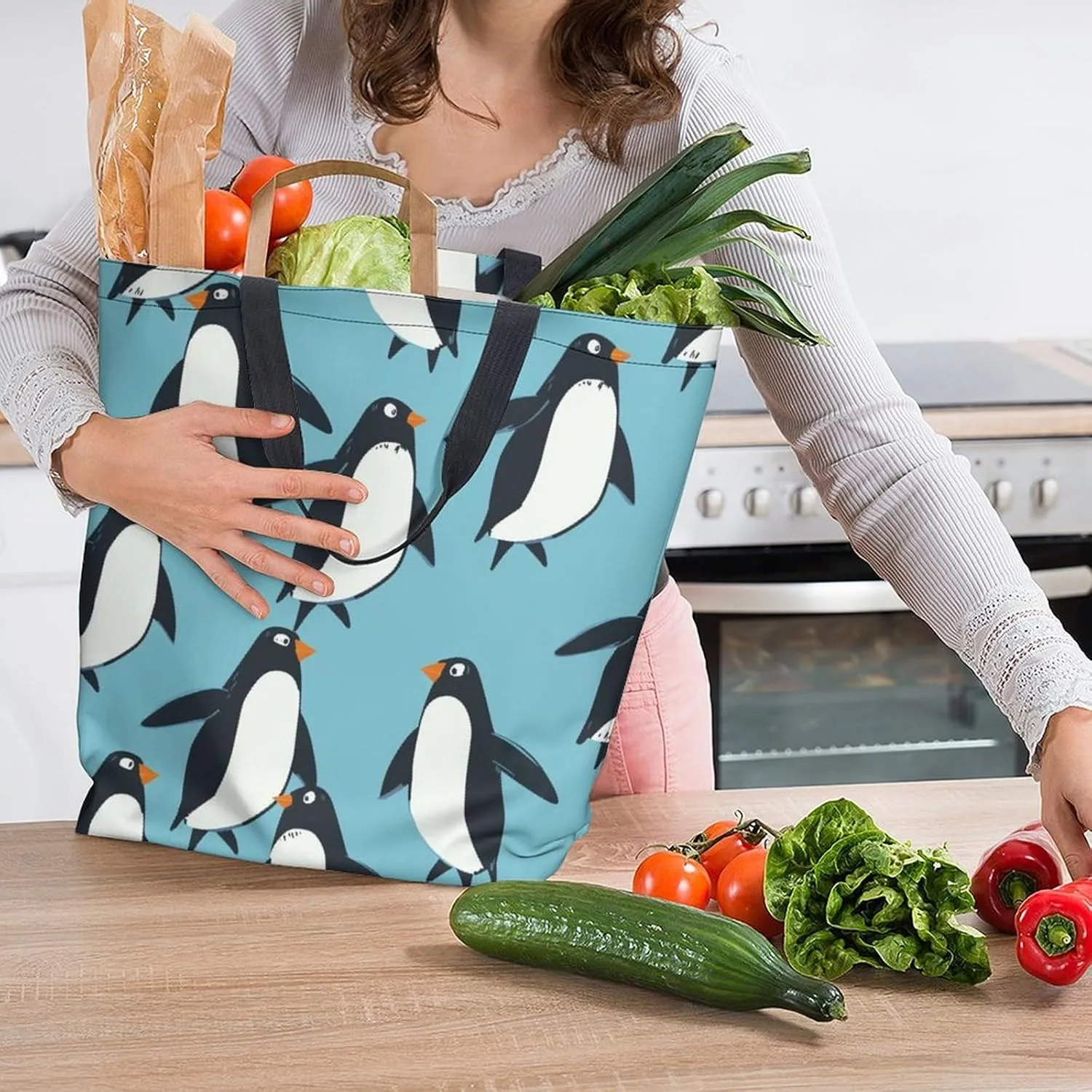 Canvas Tote Bag Large Women Casual Shoulder Bag Handbag Reusable Beach Shopping Grocery Bag For Outdoors