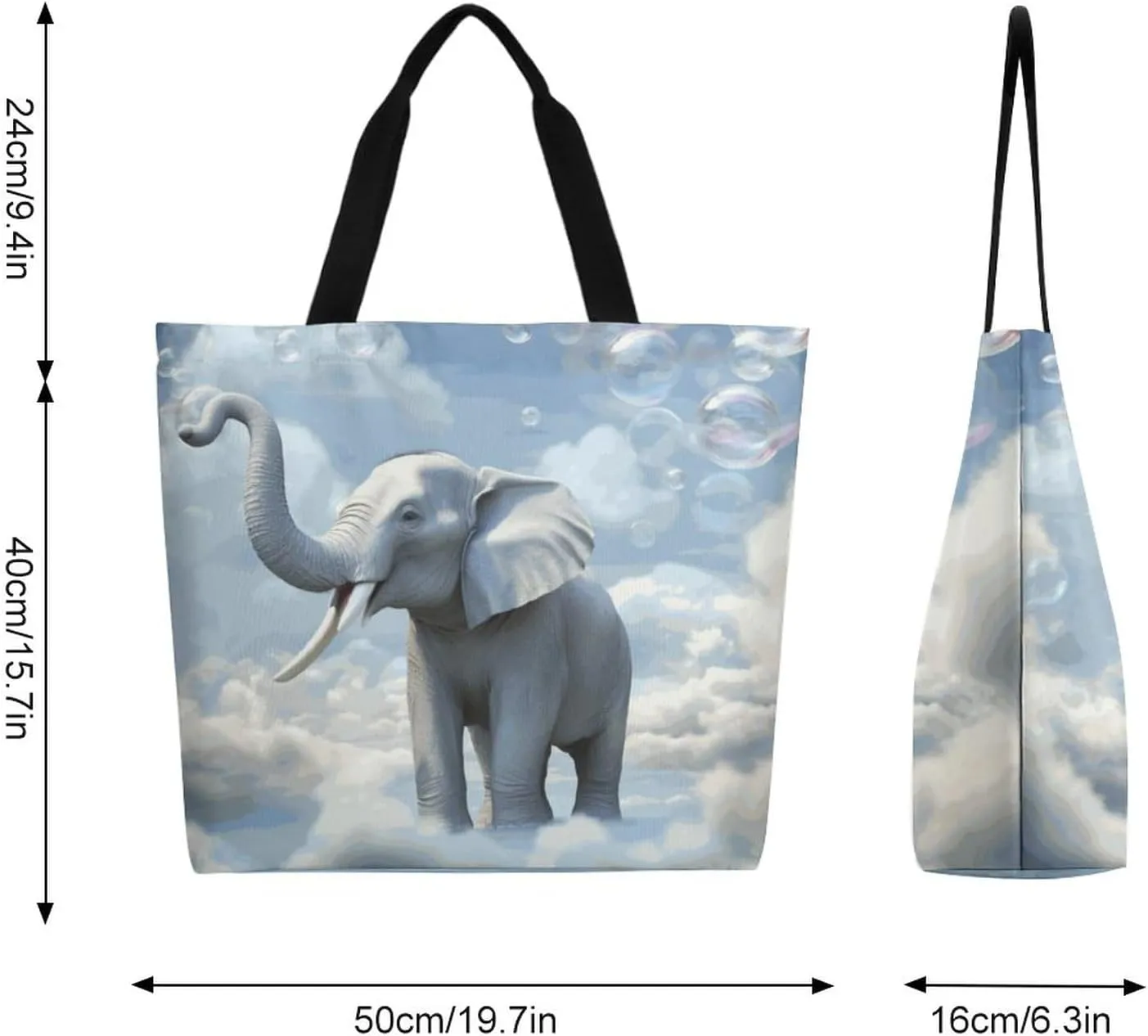 Canvas Tote Bag Large Women Casual Shoulder Bag Handbag Reusable Beach Shopping Grocery Bag For Outdoors