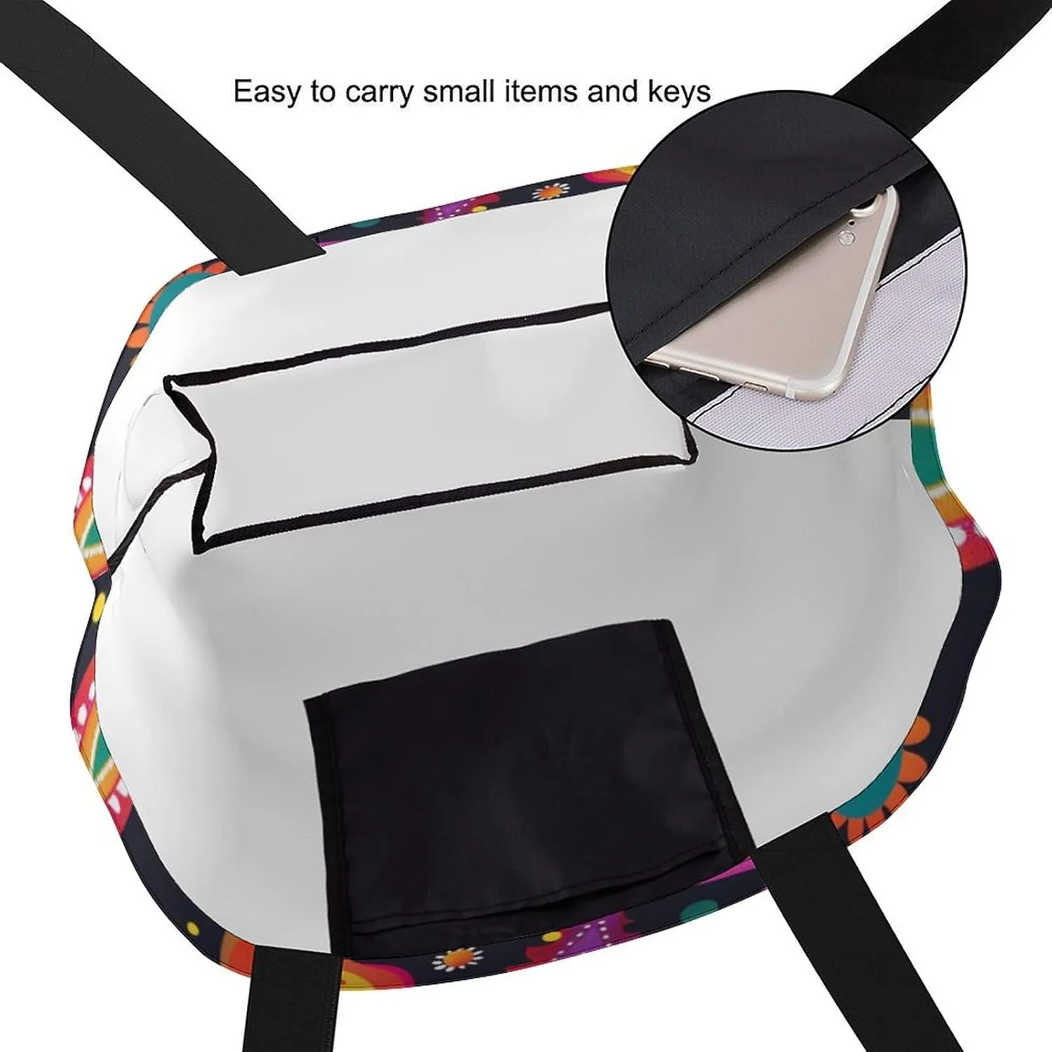 Canvas Tote Bag Large Women Casual Shoulder Bag Handbag Reusable Beach Shopping Grocery Bag For Outdoors