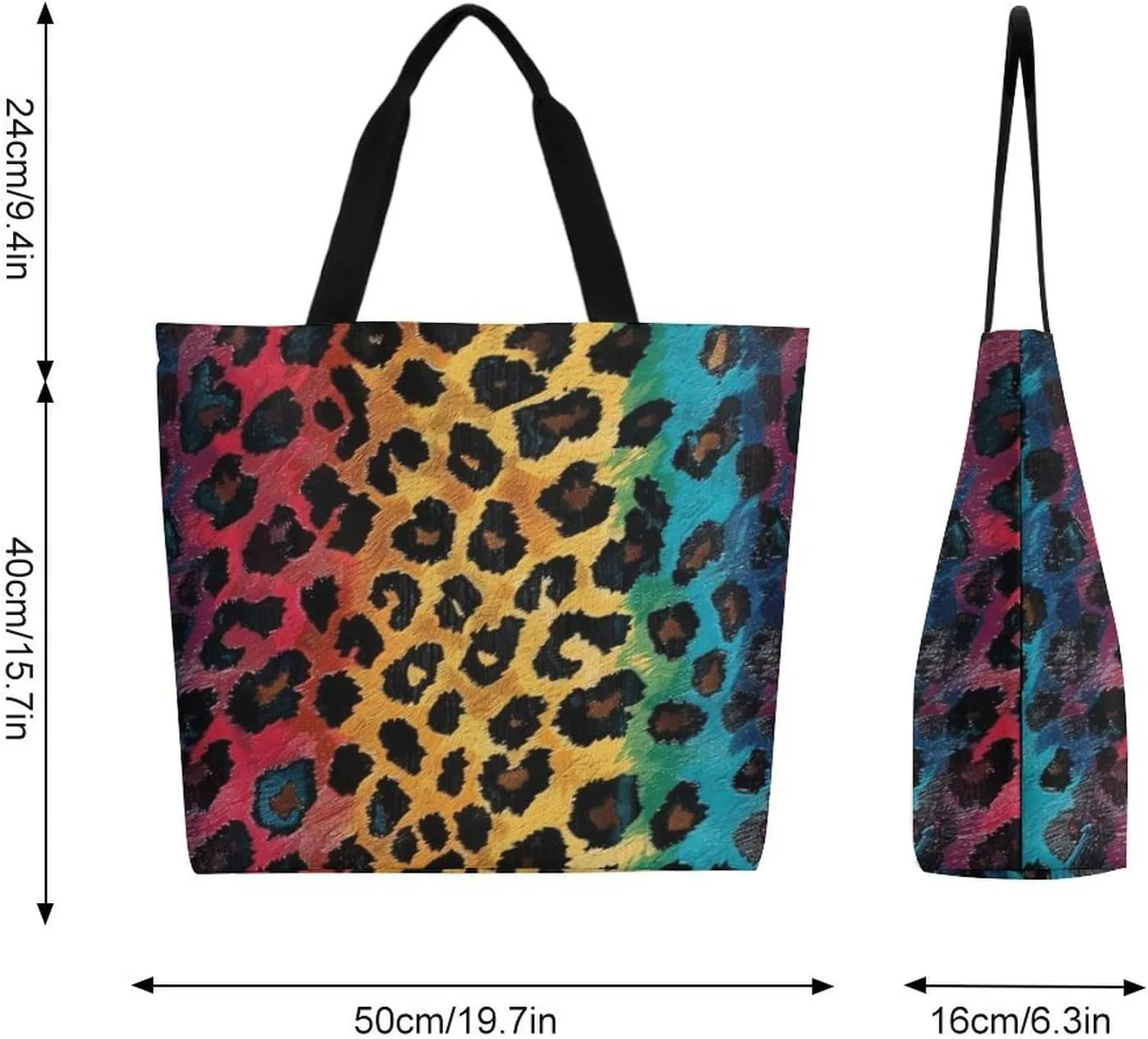 Canvas Tote Bag Large Women Casual Shoulder Bag Handbag Reusable Beach Shopping Grocery Bag For Outdoors