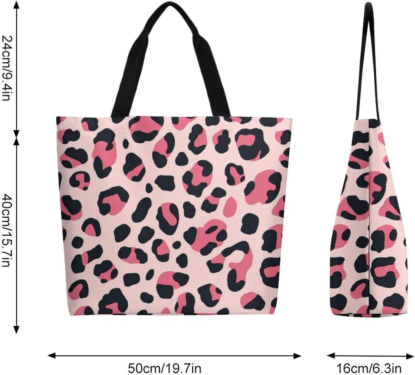 Canvas Tote Bag Large Women Casual Shoulder Bag Handbag Reusable Beach Shopping Grocery Bag For Outdoors