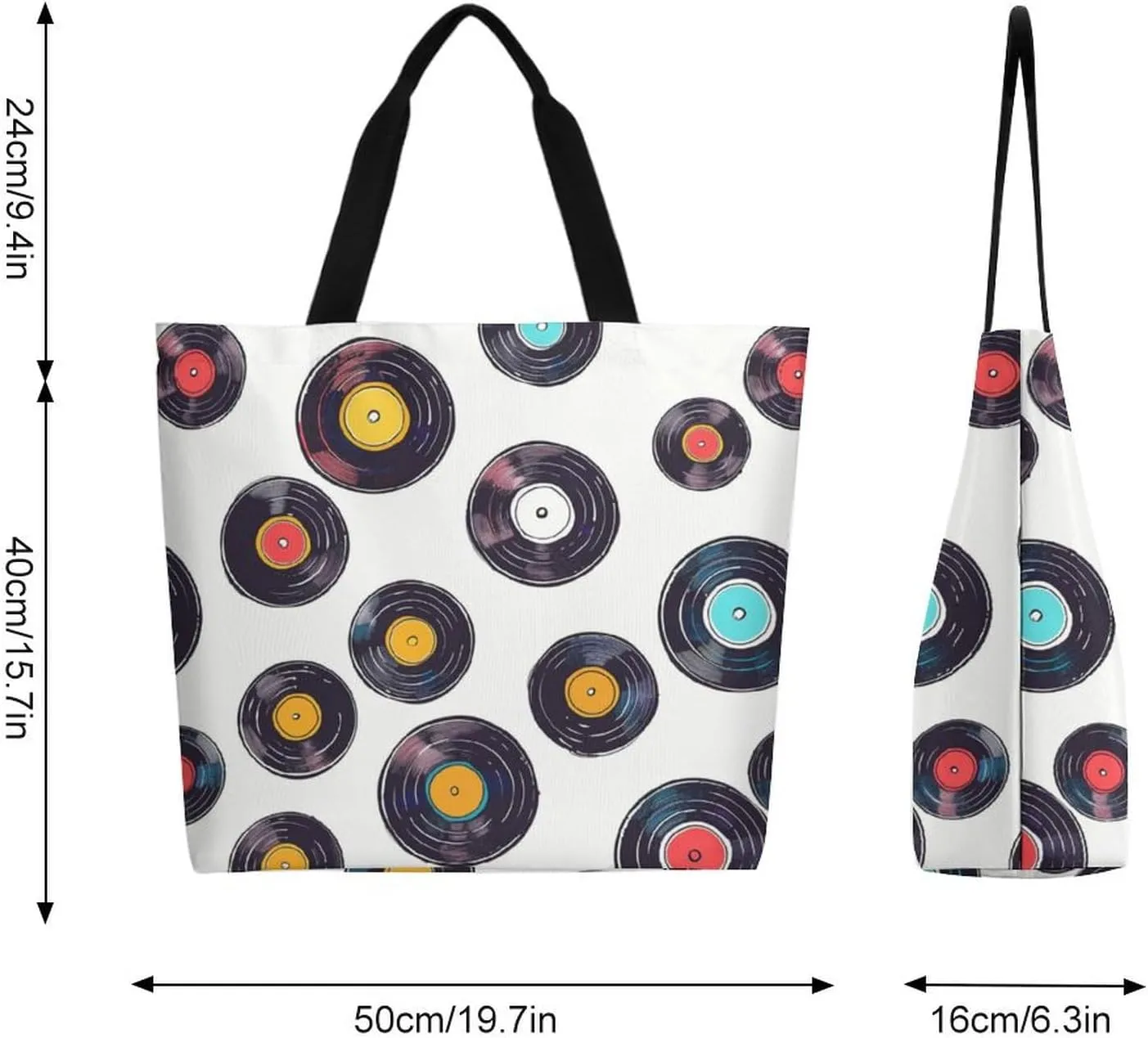 Canvas Tote Bag Large Women Casual Shoulder Bag Handbag Reusable Beach Shopping Grocery Bag For Outdoors
