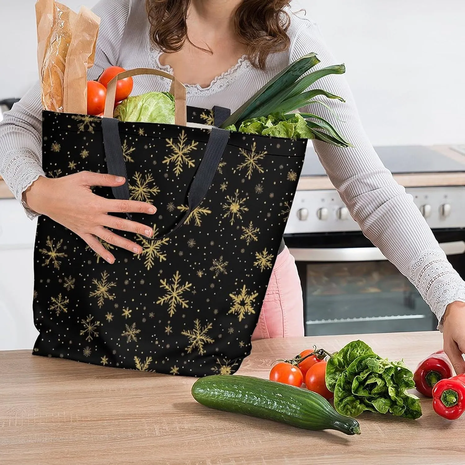 Canvas Tote Bag Large Women Casual Shoulder Bag Handbag Reusable Beach Shopping Grocery Bag For Outdoors