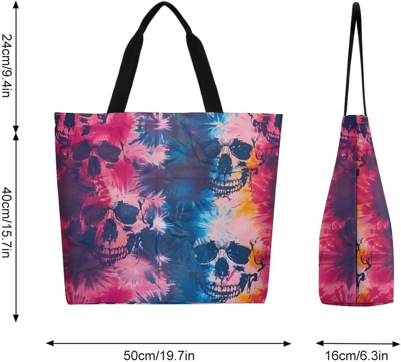Canvas Tote Bag Large Women Casual Shoulder Bag Handbag Reusable Beach Shopping Grocery Bag For Outdoors
