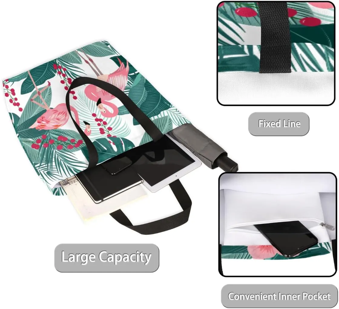 Canvas Tote Bag Large Women Casual Shoulder Bag Handbag Reusable Storage Shoulder Bag