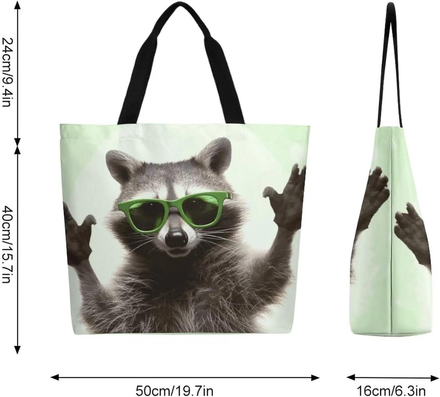 Canvas Tote Bag - Large Women's Casual Shoulder Handbag - Reusable Beach & Shopping Grocery Bag for Outdoors