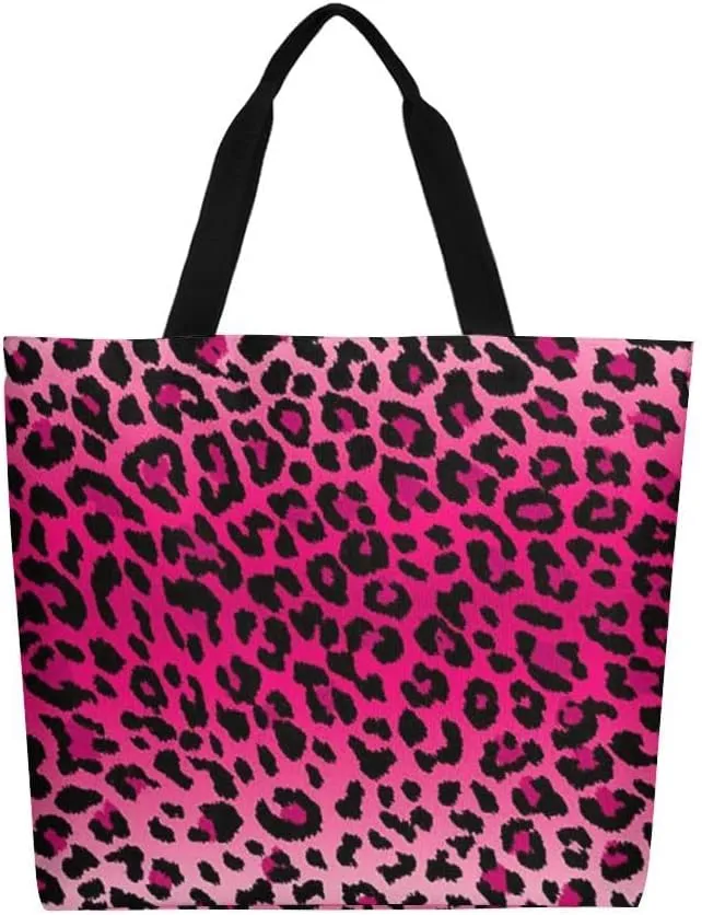 Canvas Tote Bag - Large Women's Casual Shoulder Handbag - Reusable Beach & Shopping Grocery Bag for Outdoors