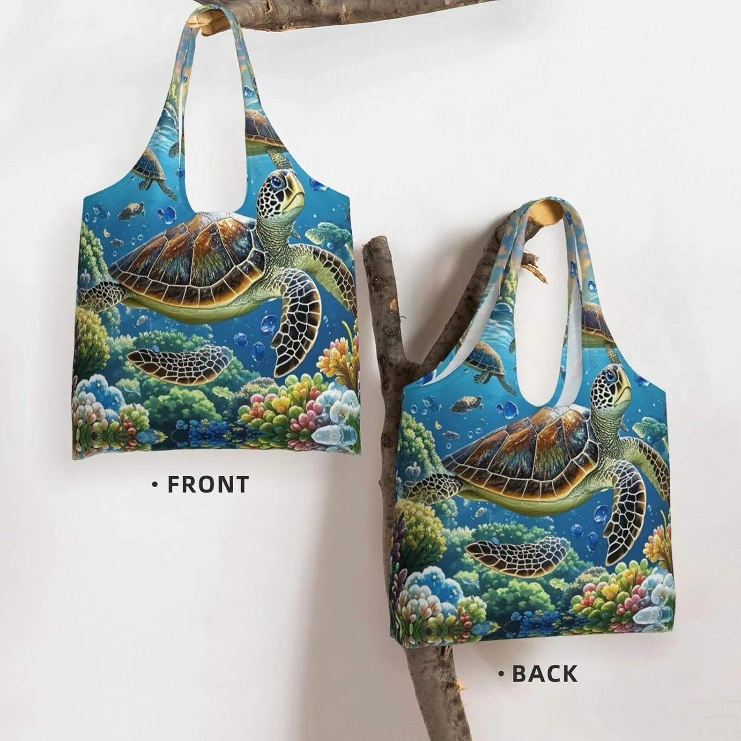 Canvas Tote Bag Lightweight Reusable Grocery Shopping Bag Sloth Sunflower Handbag for Women Men