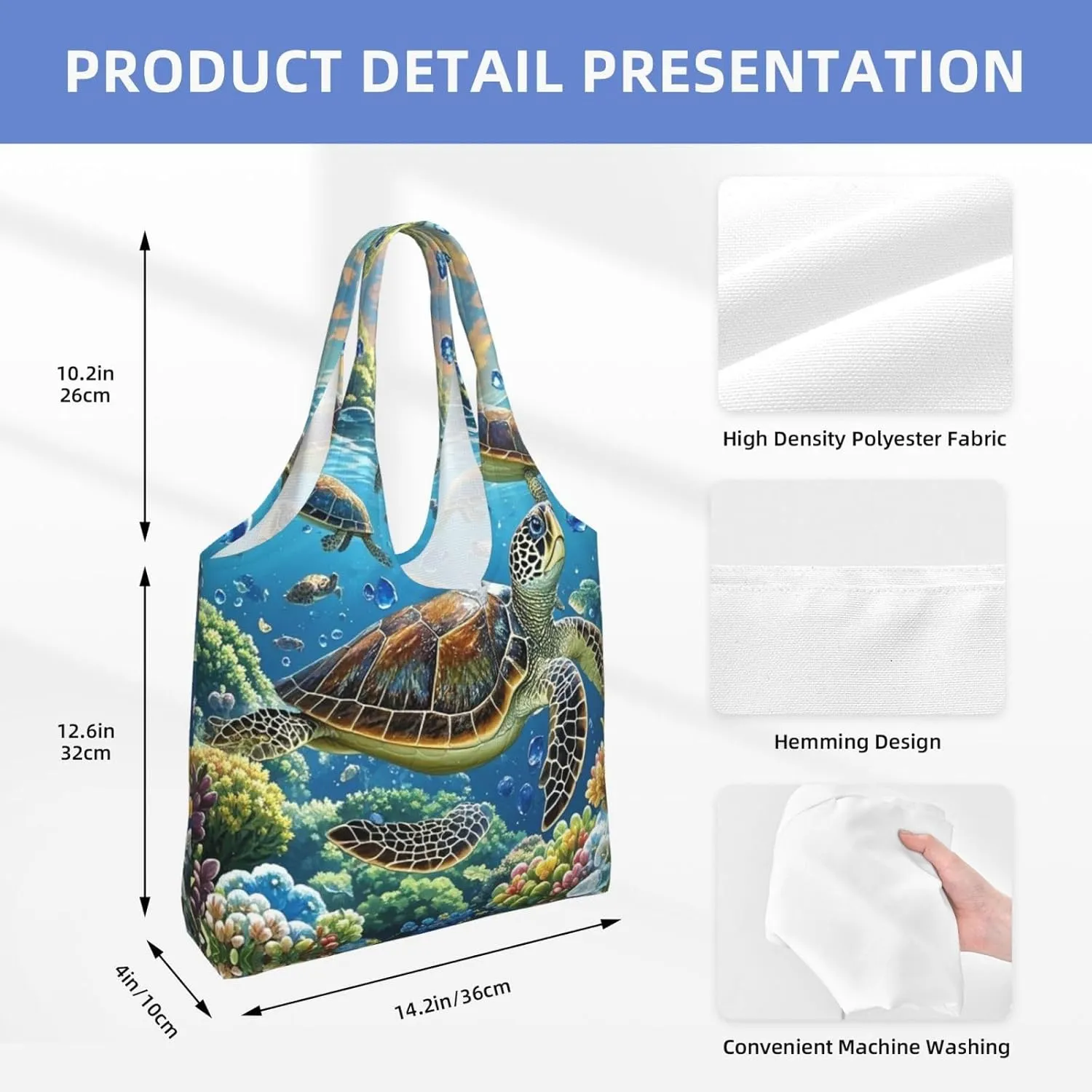 Canvas Tote Bag Lightweight Reusable Grocery Shopping Bag Sloth Sunflower Handbag for Women Men
