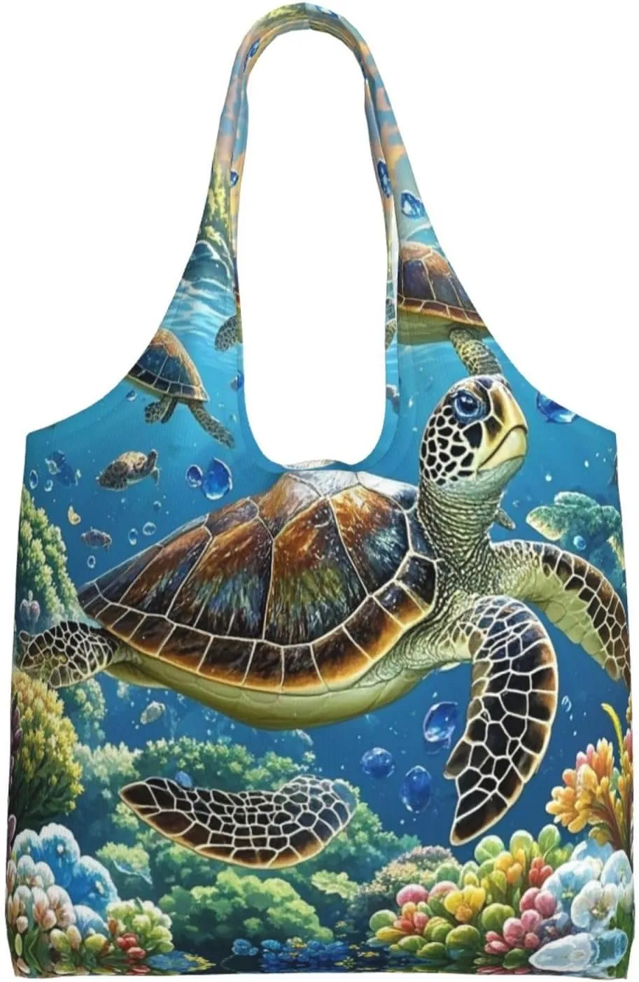 Canvas Tote Bag Lightweight Reusable Grocery Shopping Bag Sloth Sunflower Handbag for Women Men