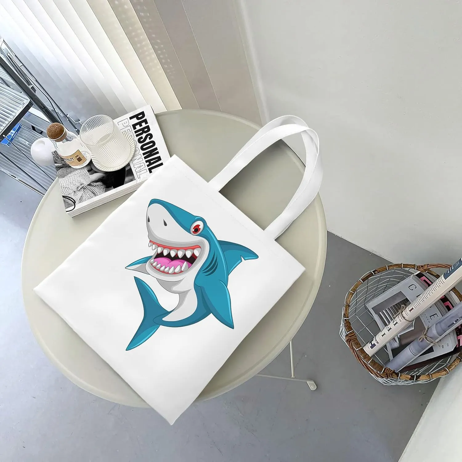 Canvas Tote Bag,Unicorn Reusable Large Shopping Shoulder Tote Bag For Women