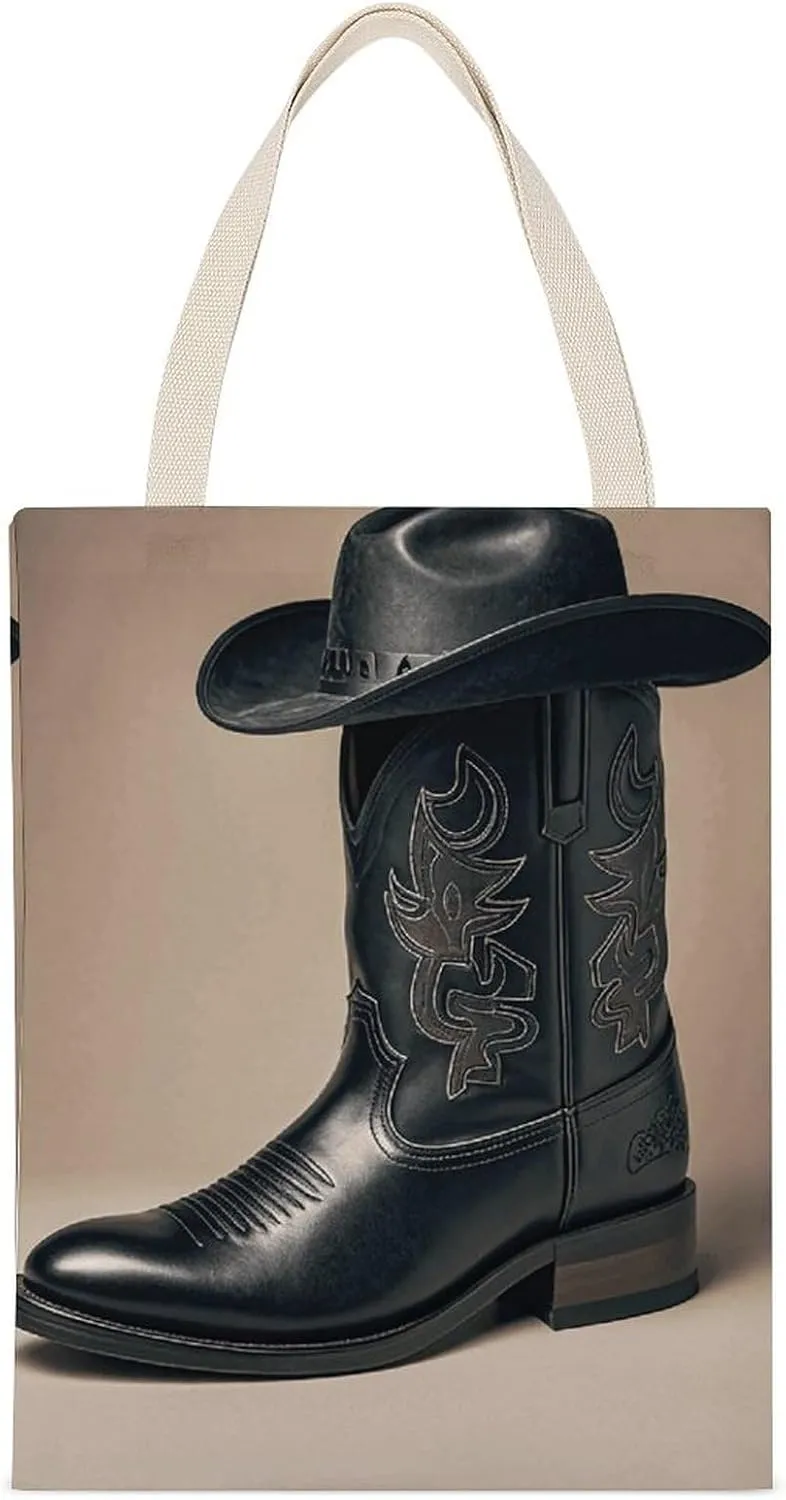 CanvasToteBagDoubleSidedPrintStylishReusableShoppingBagforDailyUse