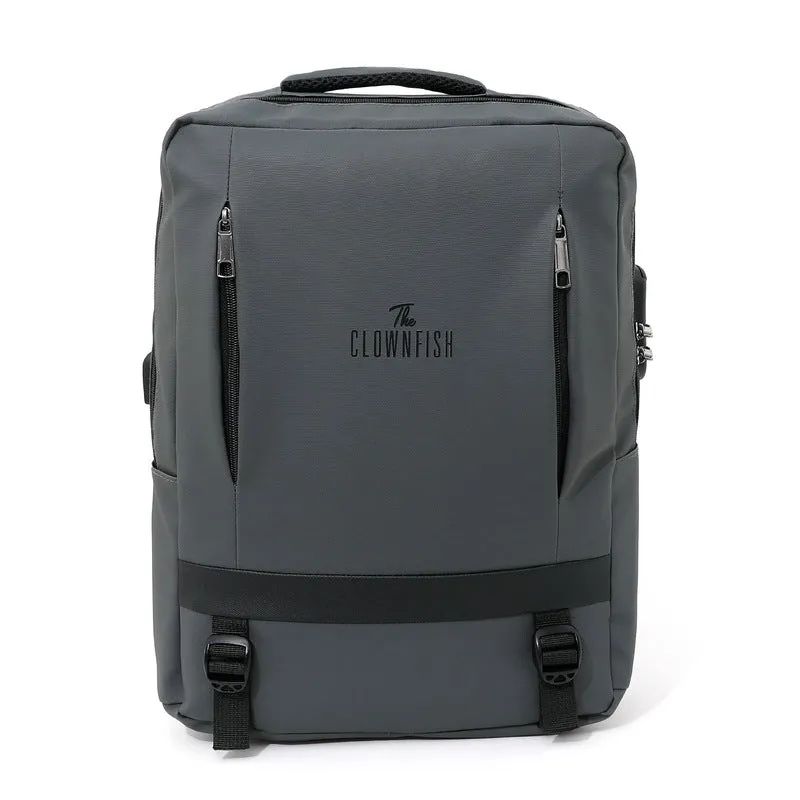 Canyon 1 Pack: Unisex Grey Water Resistant Travel Laptop Bag | 35*48*7.5cm | 0.58kgs