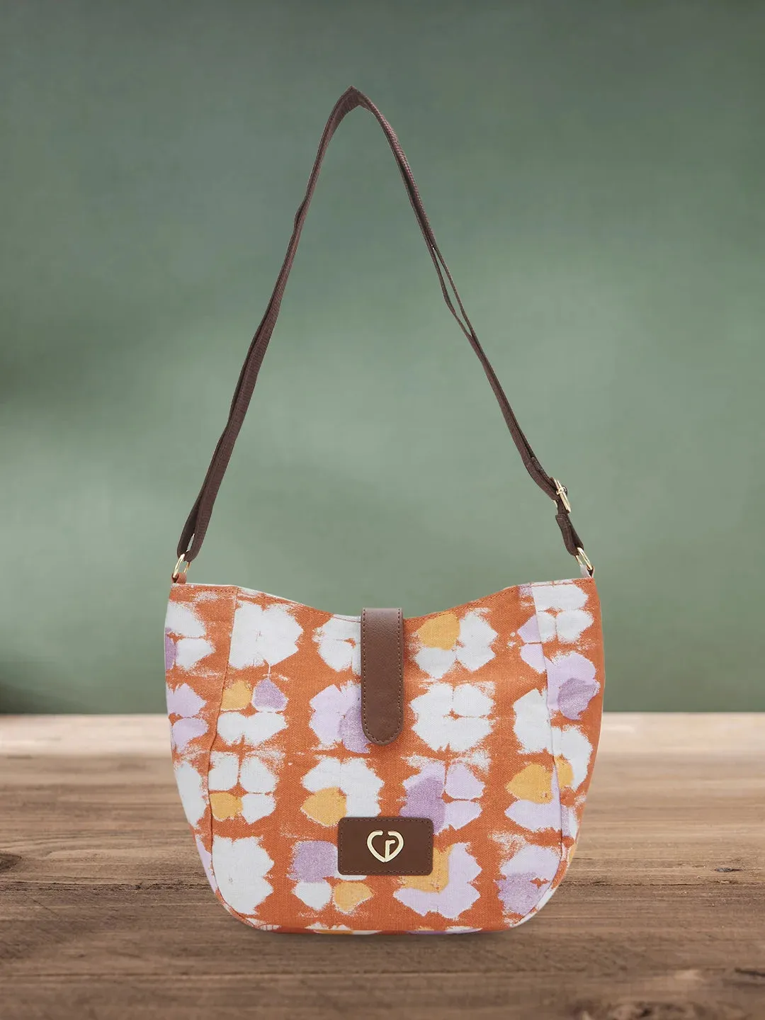 Caprese Enora Medium Rust Crossbody Bag
