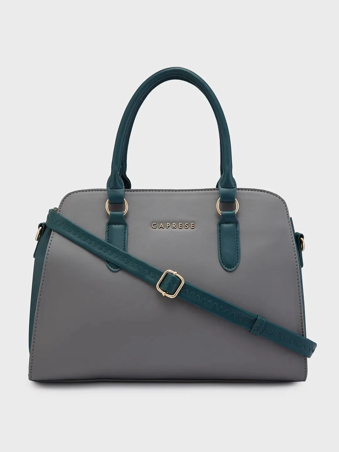 Caprese Foxy Large Grey Satchel Bag