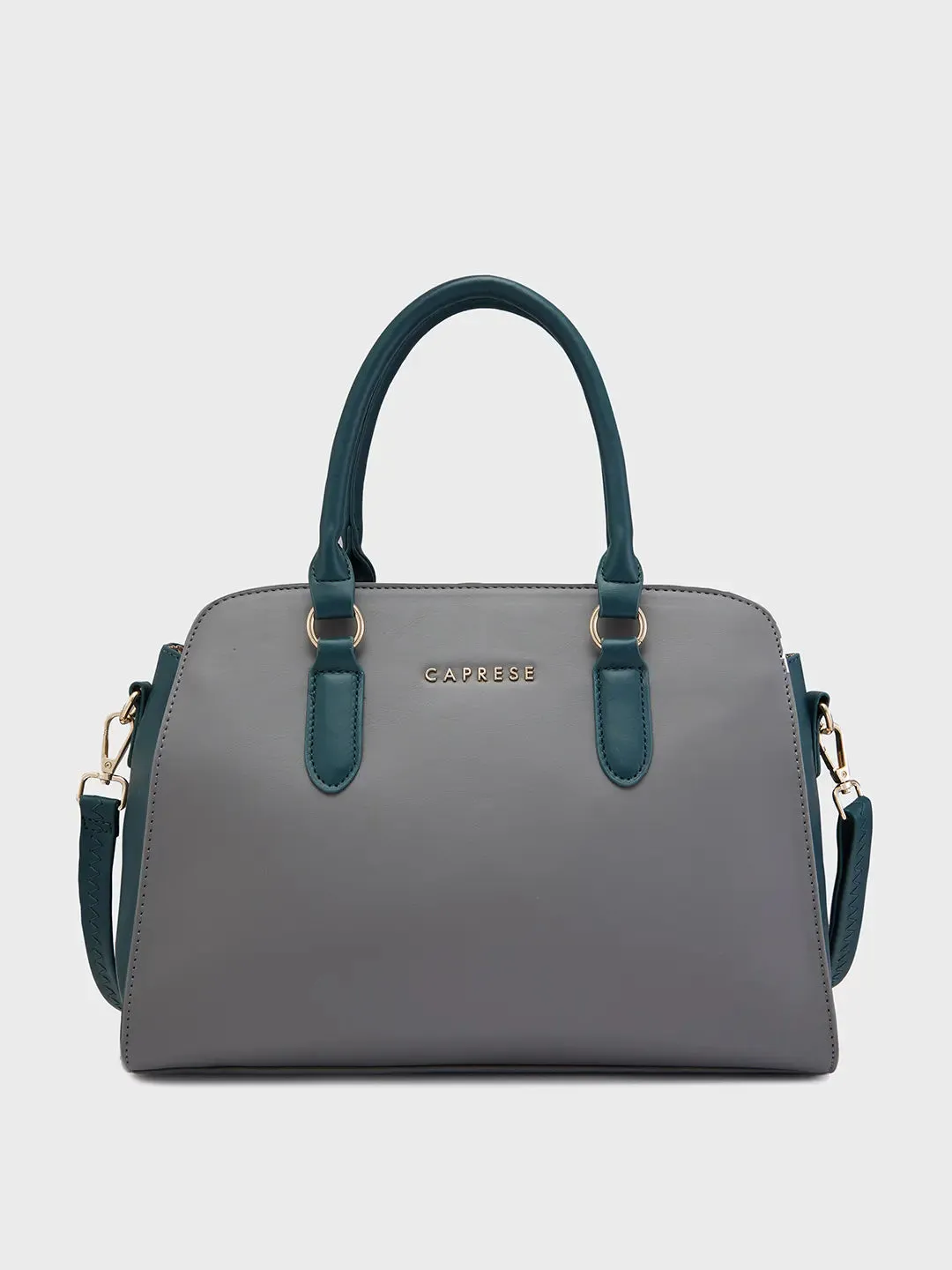 Caprese Foxy Large Grey Satchel Bag