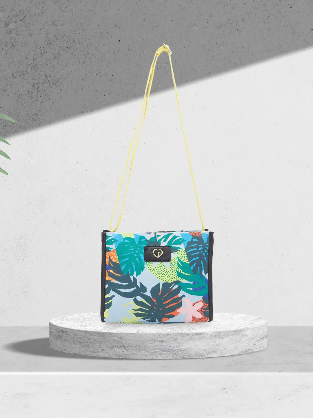 Caprese Octavia Medium Blue Grey Sling Bag