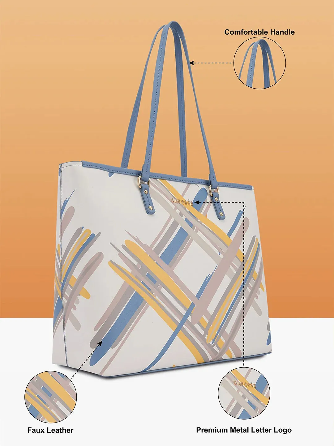 Caprese Renee Tote Large White Bag