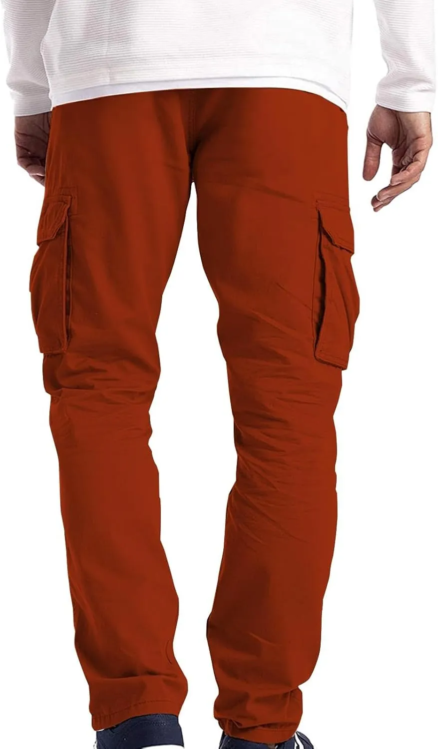 Cargo Pants for Men Tactical Jogging Pants Baggy Wide Leg Sweatpants Elastic Waist Jogger Pant with Multi Pockets