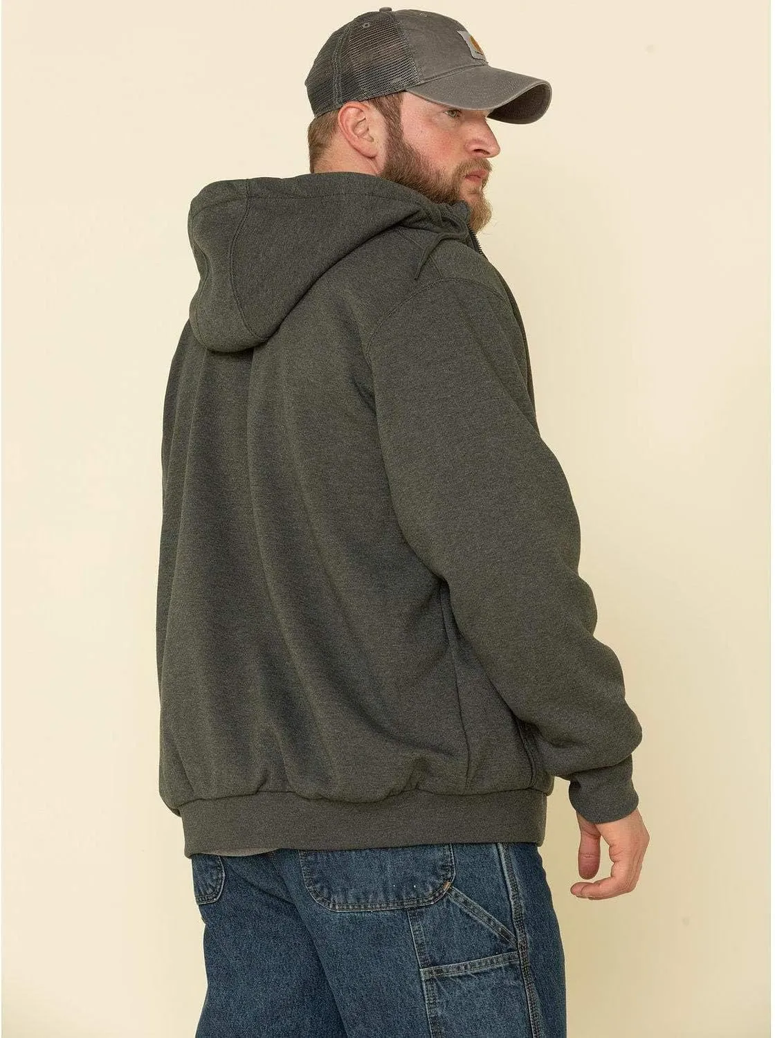 Carhartt Men's Rain Defender Loose Fit Midweight ThermalLined Full-Zip Sweatshirt