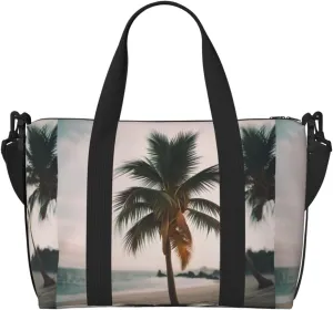 Cartoon Pigeon 2 Print Tote Crossbody Travel Bag with Zip Casual Handbag for Weekend Trips and Gym Shopping, Black, One Size, Travel Tote