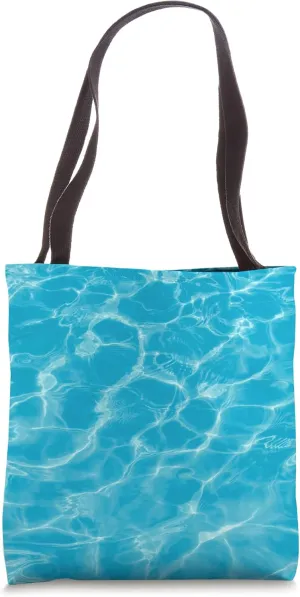Cascade Water Teal Turquoise Tote Bag