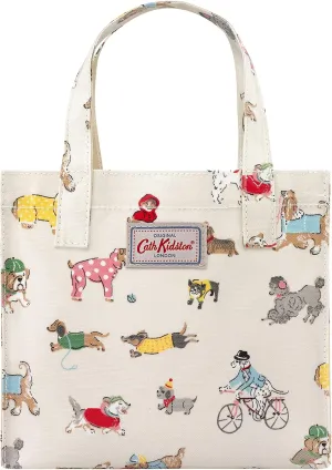 Cath Kidston S Bookbag Oilcloth Mini Open Top Handle Bag Small Size Lunch Bag Water Resistant Material (Small Park Dogs)