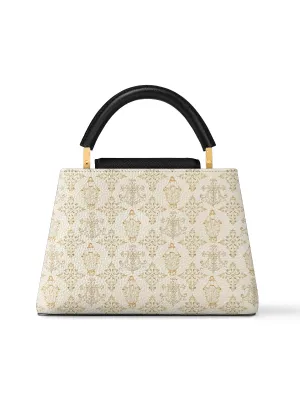 Catholight The Ave Maria Pattern Leather Satchel Bag