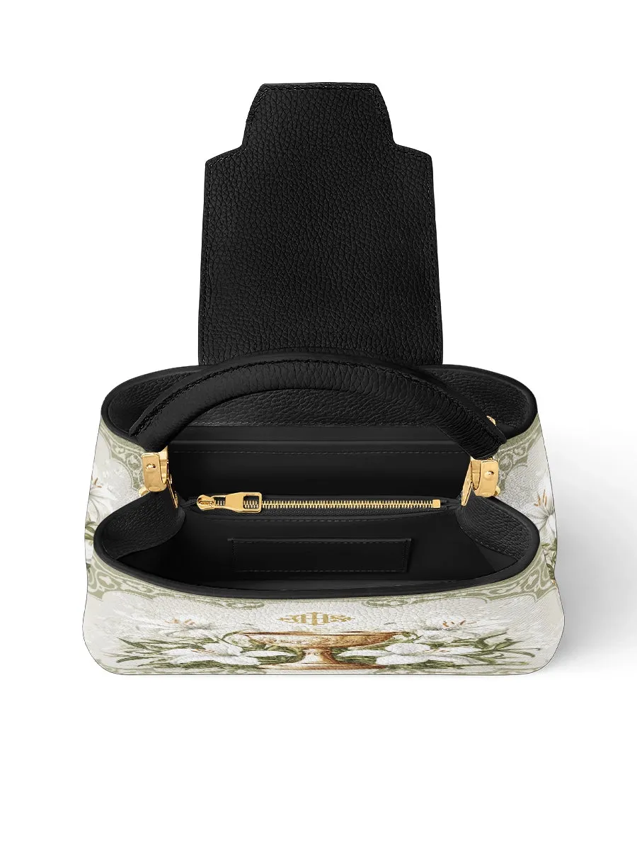 Catholight The Holy Eucharist Leather Satchel Bag