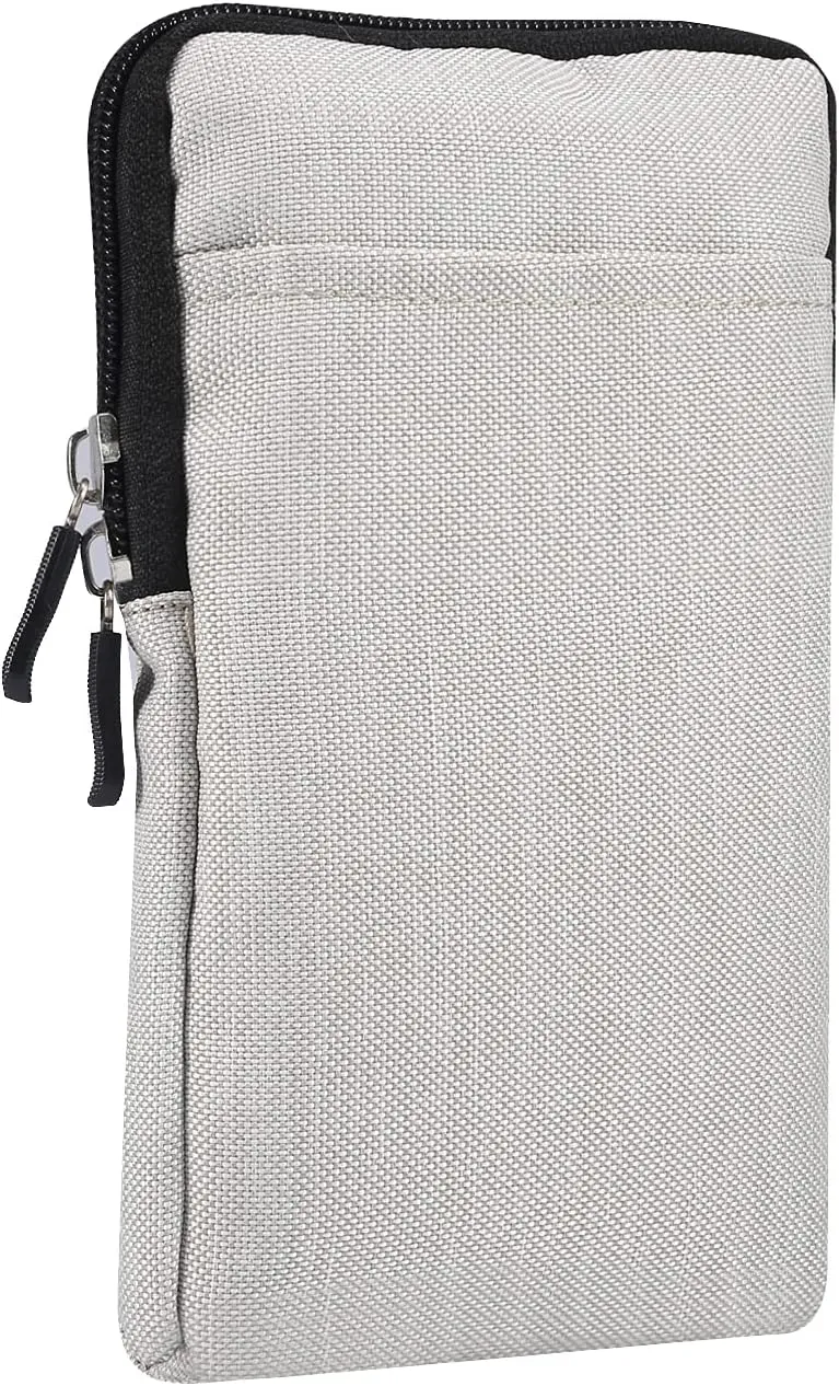 Cell Phone Belt Clip Bag for Men, Mobile Phone Shoulder Holster, Women Men Zipper Cell Phone Crossbody Sling Bag Shoulder Messenger Bag Smartphone Waist Pack with Card Holder Belt Loop Pouch Pocket