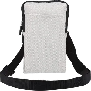 Cell Phone Belt Clip Bag for Men, Mobile Phone Shoulder Holster, Women Men Zipper Cell Phone Crossbody Sling Bag Shoulder Messenger Bag Smartphone Waist Pack with Card Holder Belt Loop Pouch Pocket