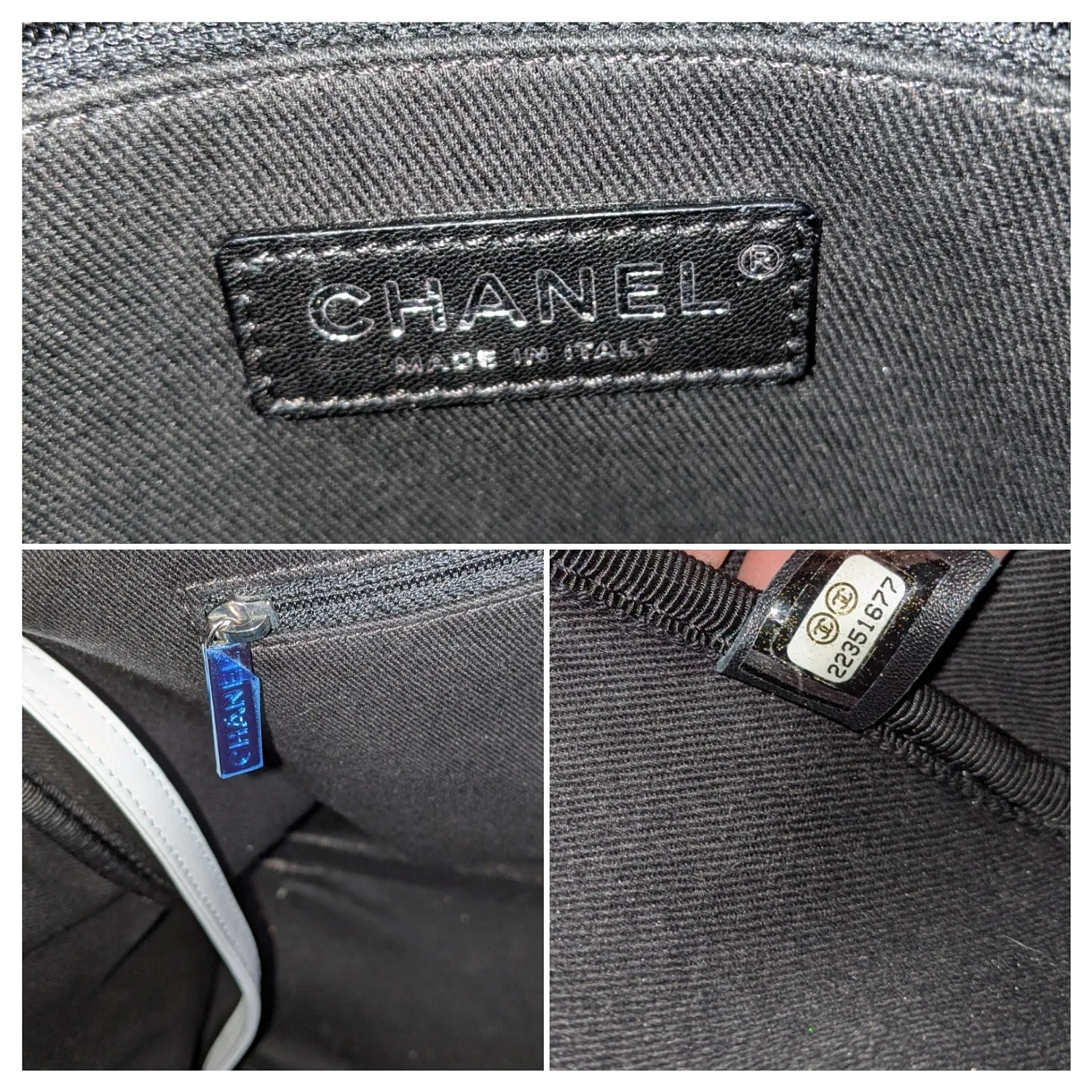 Chanel bag Toile Rubber Leather Large Zipped Airline Shopping Bag