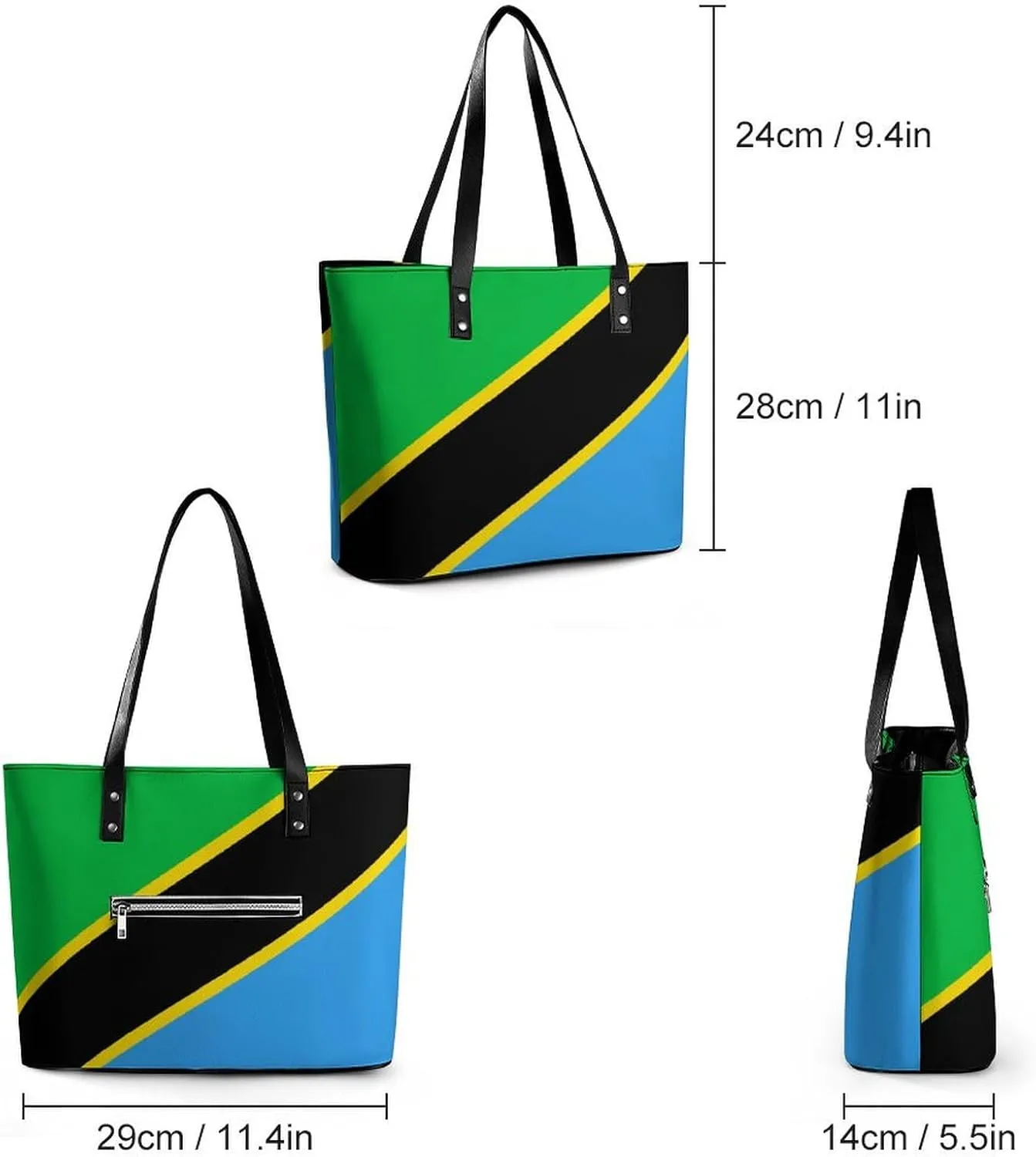 Chic Eritrea Flag Tote Handbag for Women Perfect for Shopping and Daily Use