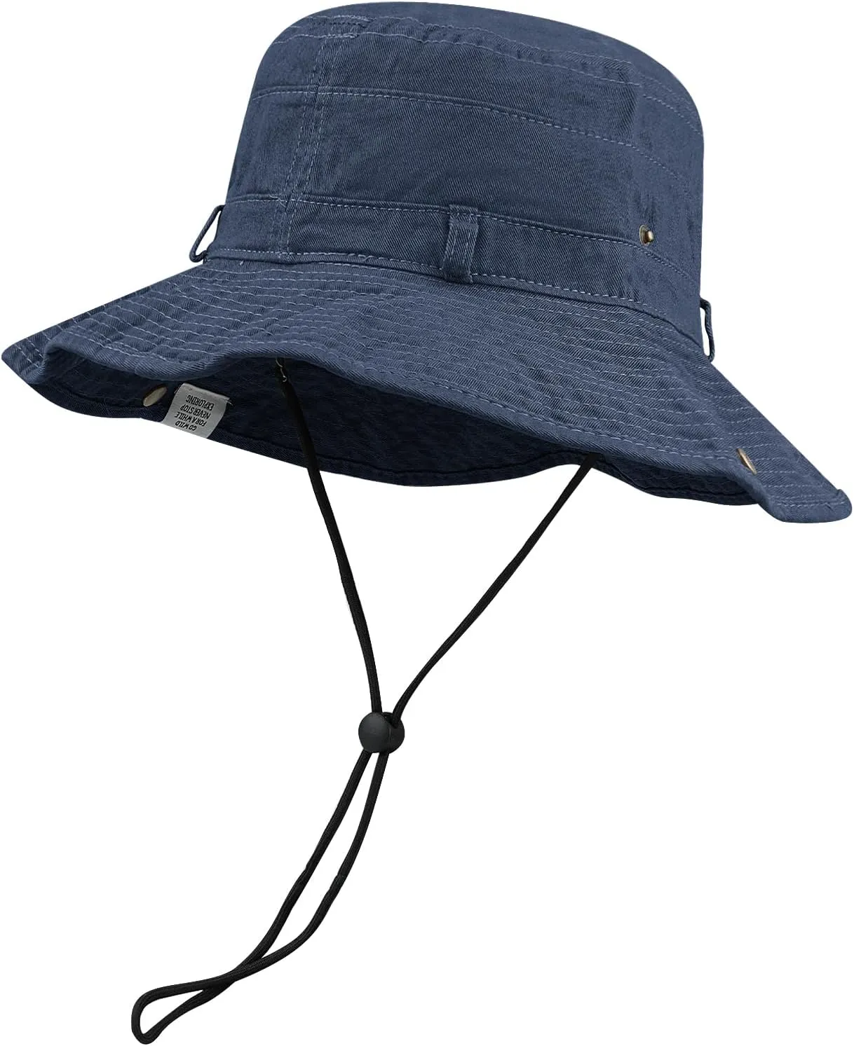 Clakllie Wide Brim Fishing Safari Hats Windproof Bucket Hat Breathable Boonie Hat Outdoor Kayaking Rowing Caps