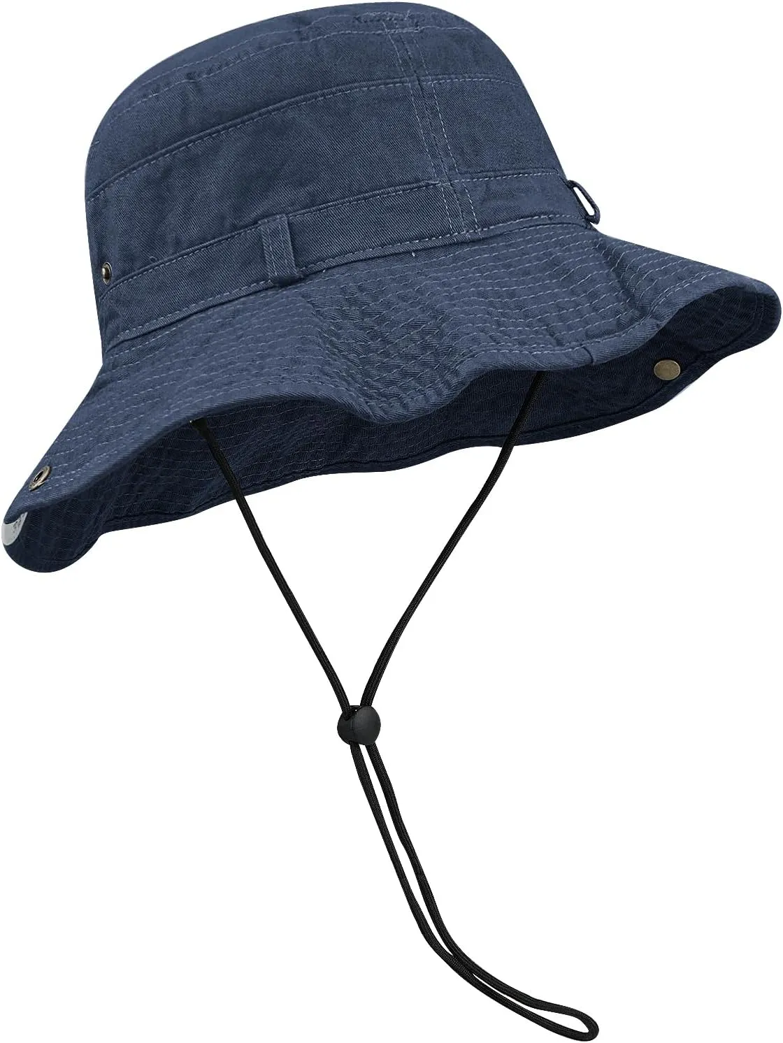 Clakllie Wide Brim Fishing Safari Hats Windproof Bucket Hat Breathable Boonie Hat Outdoor Kayaking Rowing Caps