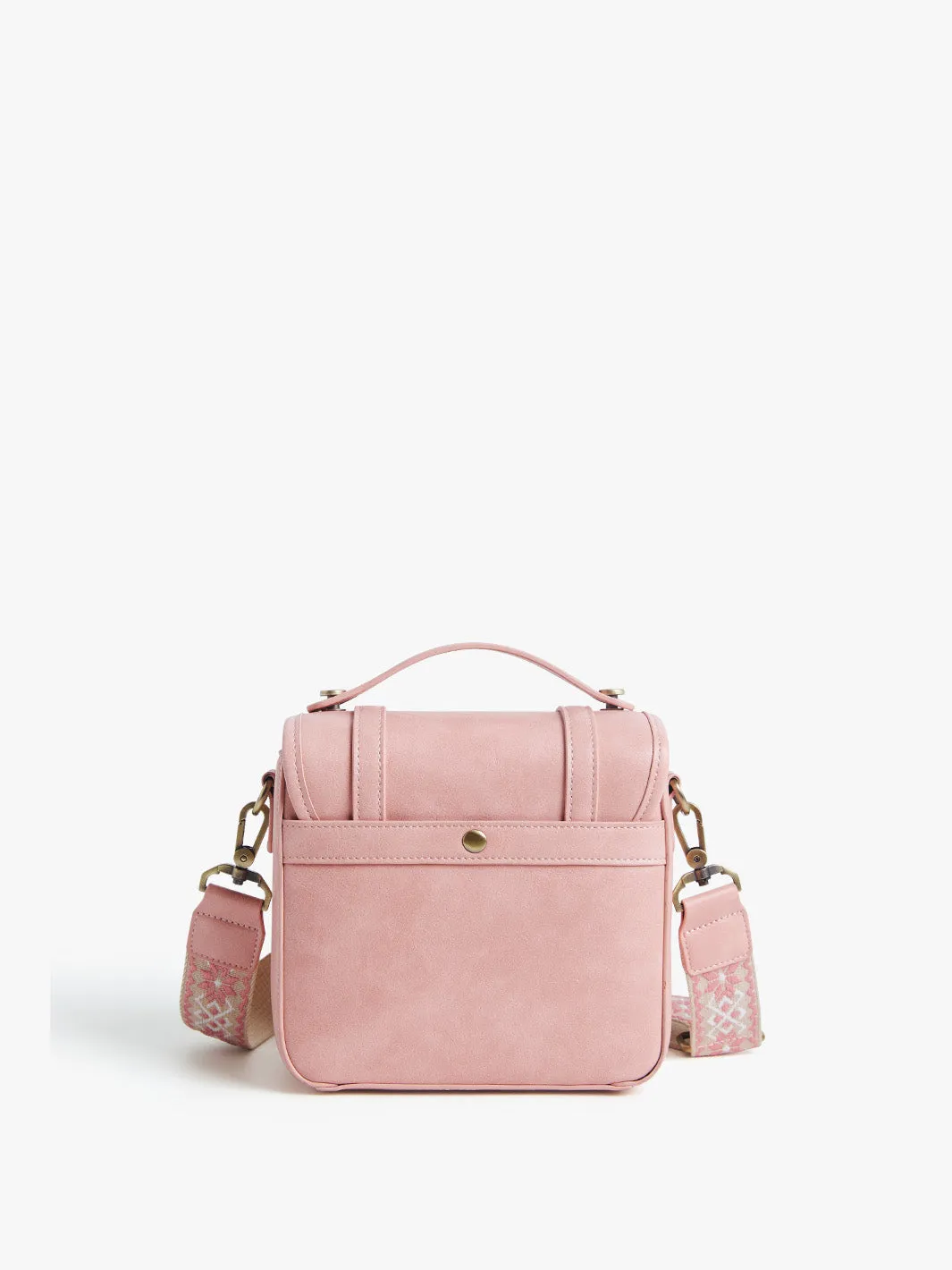 Clara Vintage Shoulder Camera Bag - Muted Lilac / Pink