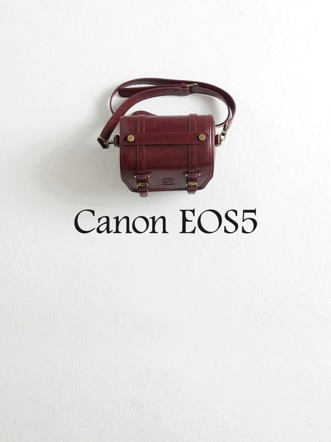 Clara Vintage Shoulder Camera Bag - Muted Lilac / Pink