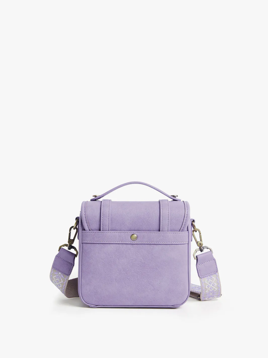 Clara Vintage Shoulder Camera Bag - Muted Lilac / Pink