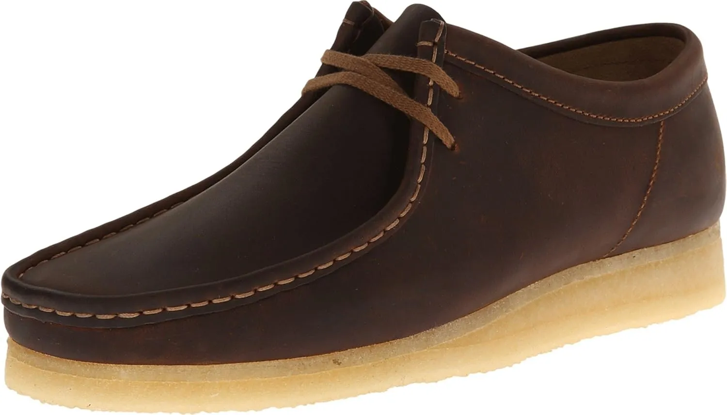 CLARKS Men's Wallabee, Beeswax Leather, 8 D - Medium