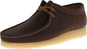 CLARKS Men's Wallabee, Beeswax Leather, 8 D - Medium