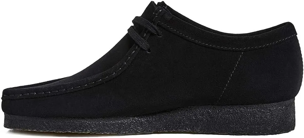 Clarks Men's Wallabee Moccasin, Black Suede, 130 M US