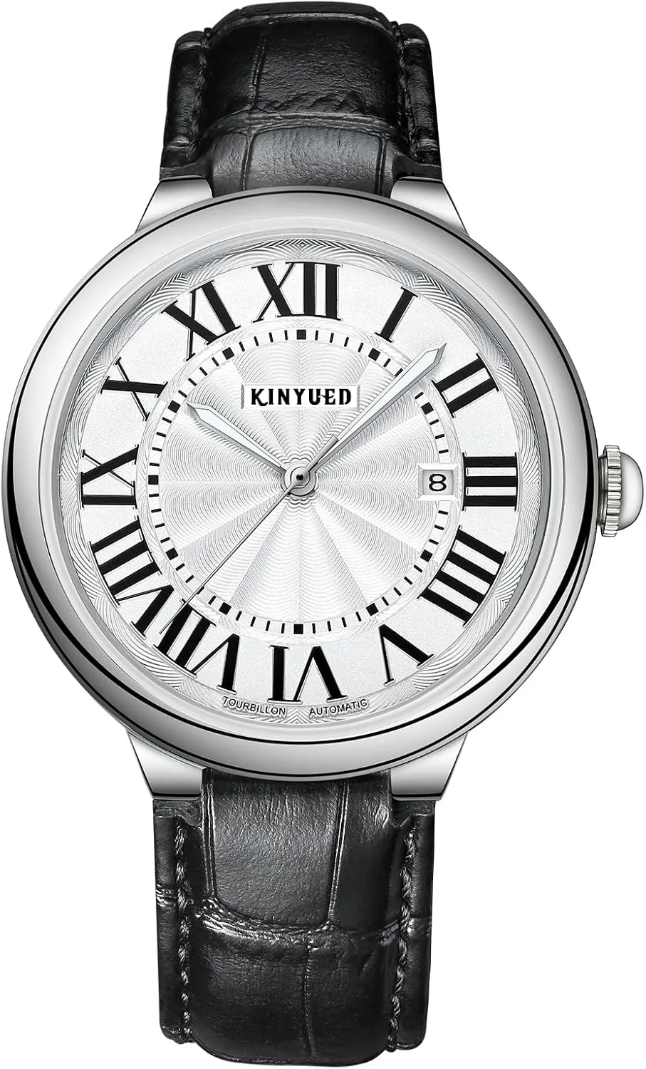 Classic Retro Automatic Mens Watch Calendar Luxury Brand Leather Belt Business Mechanical Watches