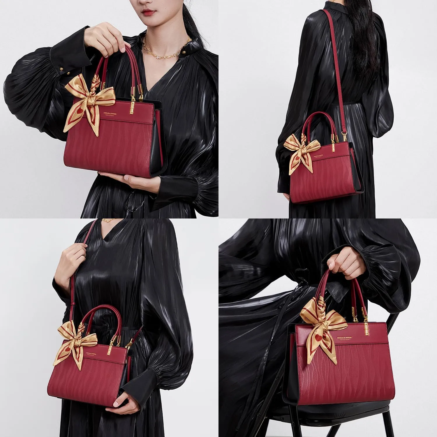 Cnoles Handbags for Women Large Capacity Tote Shoulder Bags Ladies Handle Satchel Purse