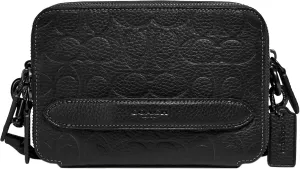 Coach Charter Crossbody in Signature Leather, Black