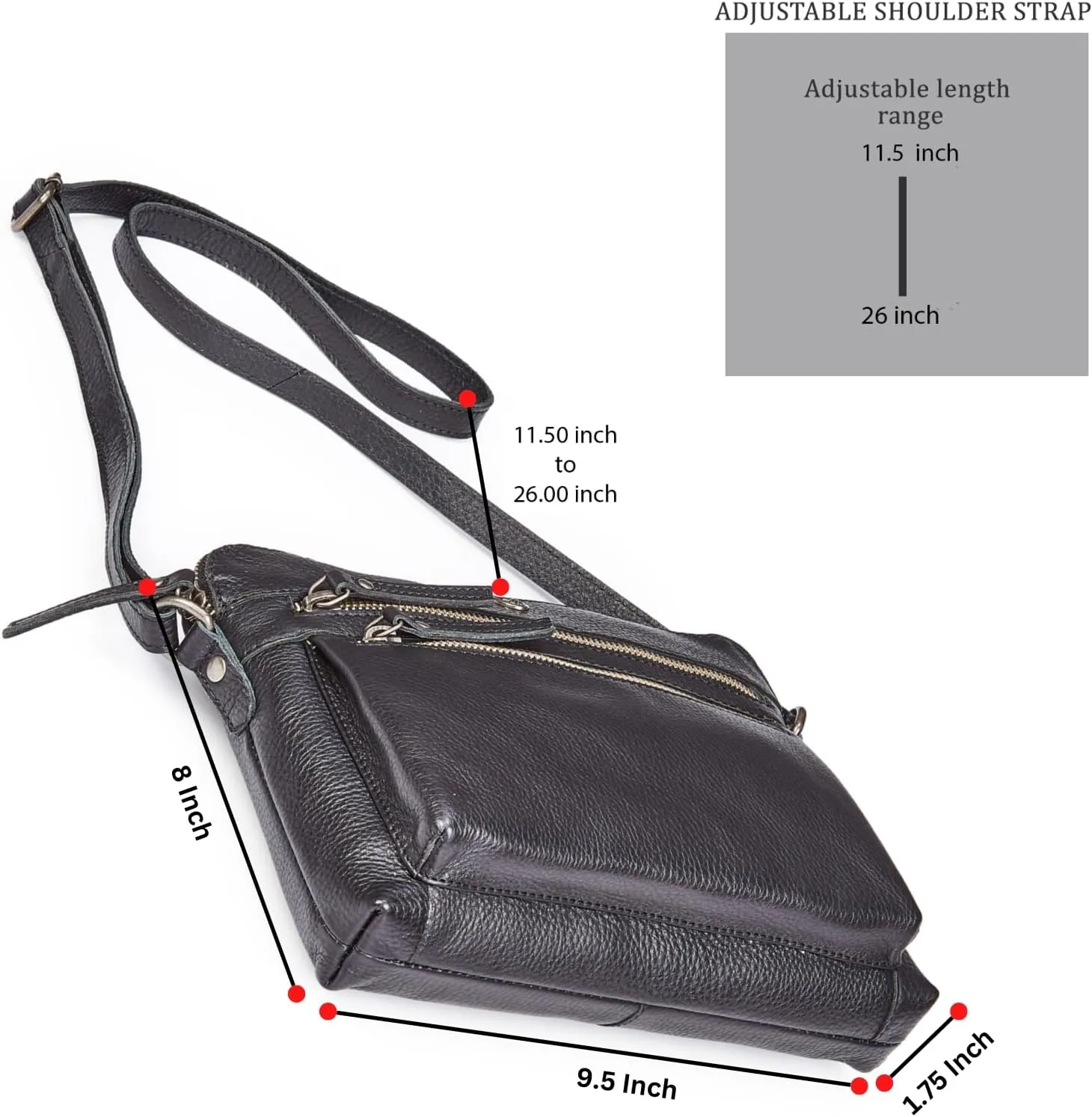Cochoa Real Leather Soft Crossbody Bags for Women Small Purse Trendy Shoulder Sling Travel Crossover