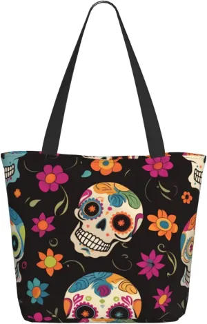Colored Skeleton Women'S Multi-Faceted Shopping Bag, Lightweight, Large Capacity, Very Suitable For Daily Use